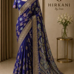 Royal Blue Banarasi Silk Saree